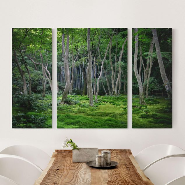 Quadri su tela con foresta Foresta giapponese