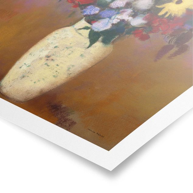 Riproduzioni quadri Odilon Redon - Vaso bianco con fiori