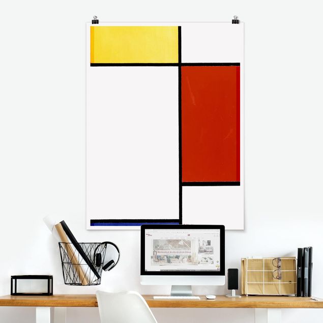 Stampe quadri famosi Piet Mondrian - Composizione I