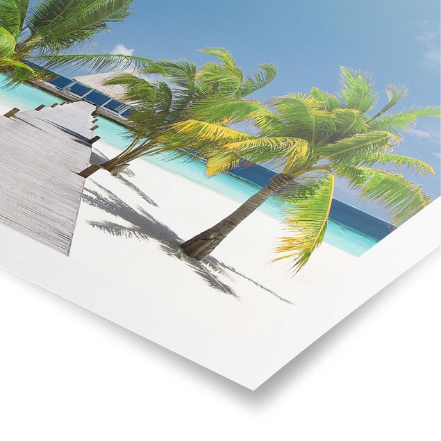 Poster con spiaggia Passerella in paradiso