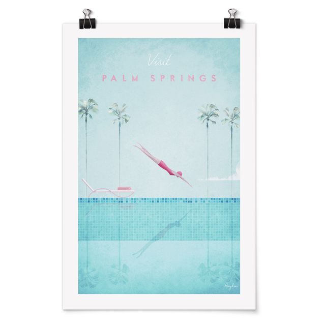 Quadri turchesi Poster di viaggio - Palm Springs
