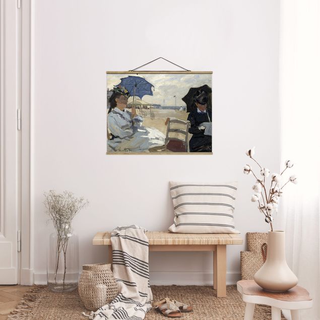 Quadro paesaggio Claude Monet - Sulla spiaggia di Trouville