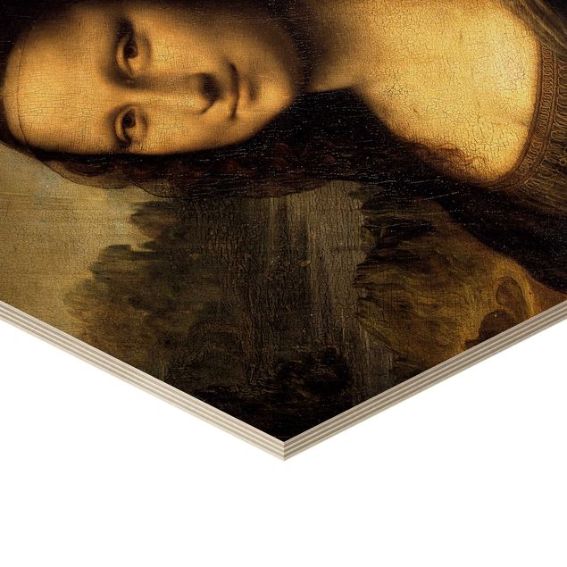 Esagono in legno - Leonardo Da Vinci - Monna Lisa