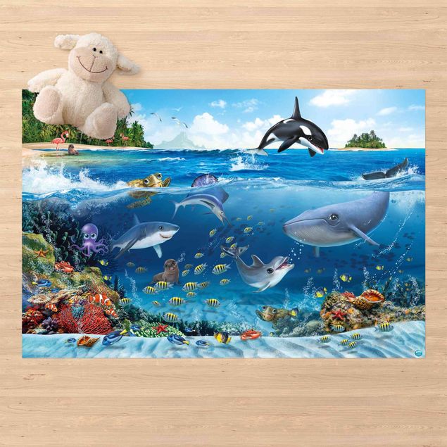 tappeto ingresso esterno Animal Club International - Mondo sottomarino con animali