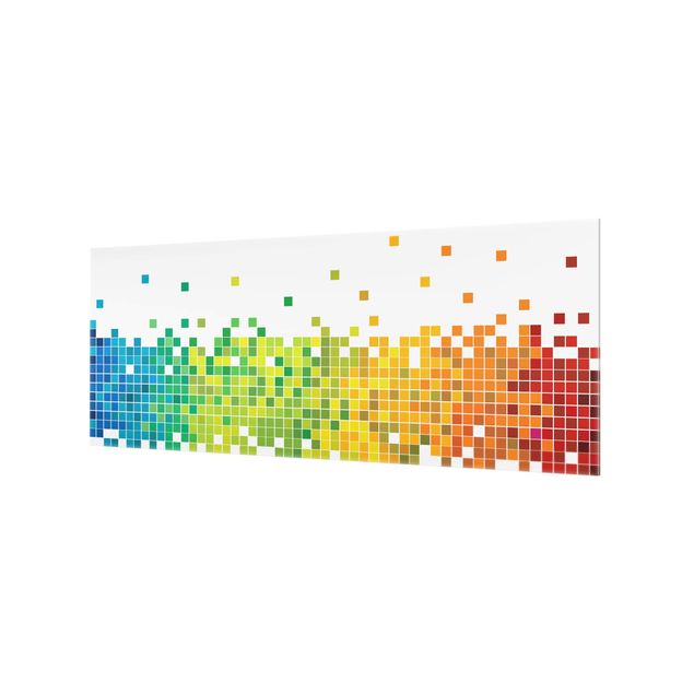 Paraschizzi in vetro - Pixel Rainbow