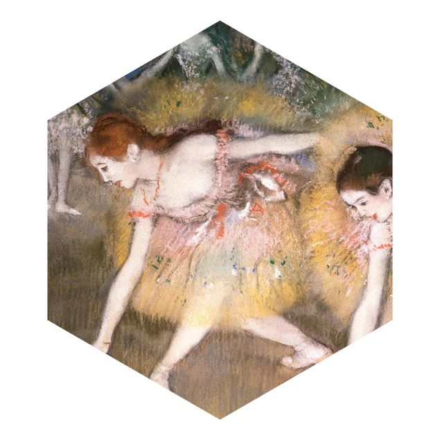 Fotomurale esagonale Edgar Degas - Danzatrici che si chinano