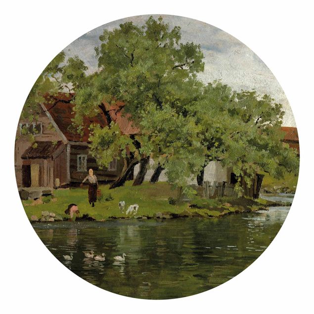 Riproduzioni Edvard Munch - Scena sul fiume Akerselven