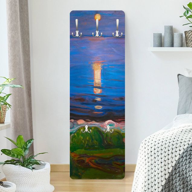 Quadri espressionisti Edvard Munch - Notte d'estate sulla spiaggia