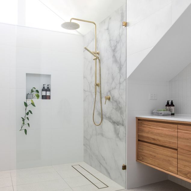 Rivestimento per doccia - Bianco Carrara