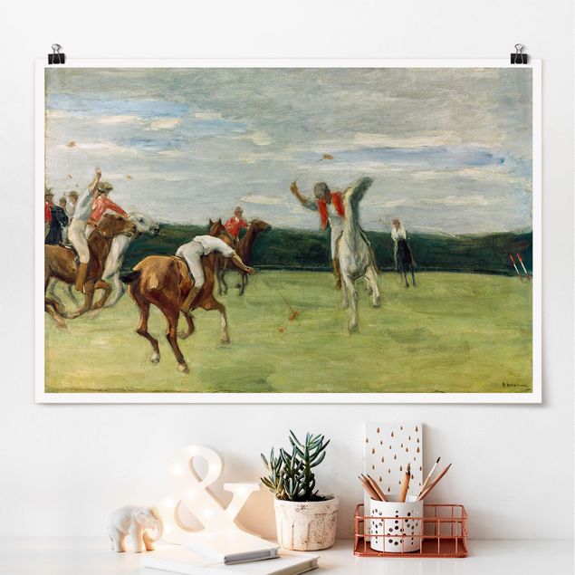 Stampe quadri famosi Max Liebermann - Giocatore di polo nel parco di Jenisch