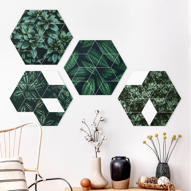 Esagono in forex - Green Leaves Geometry Set I