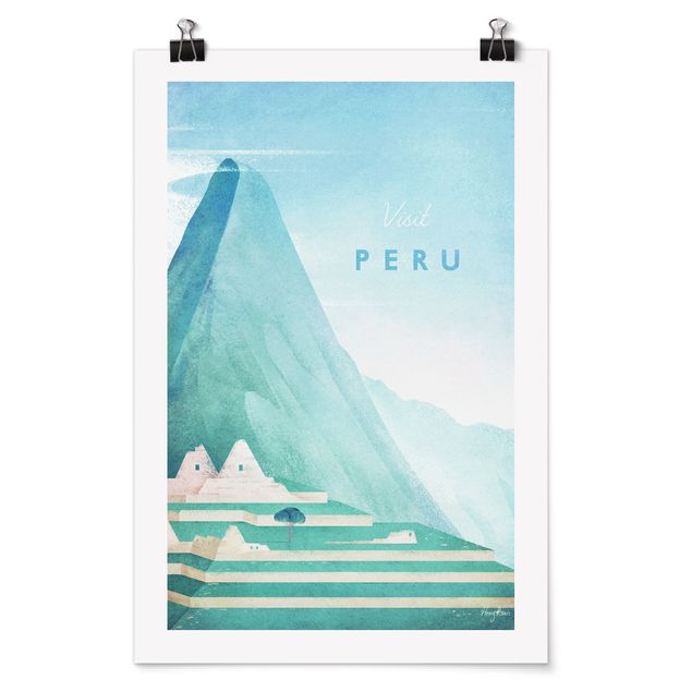Quadri vintage Poster di viaggio - Perù