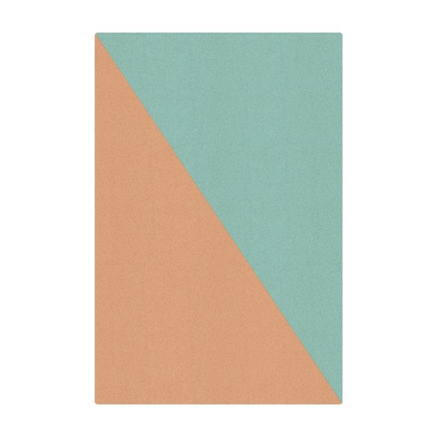 Tappetino di sughero - Semplice triangolo blu - Formato verticale 2:3