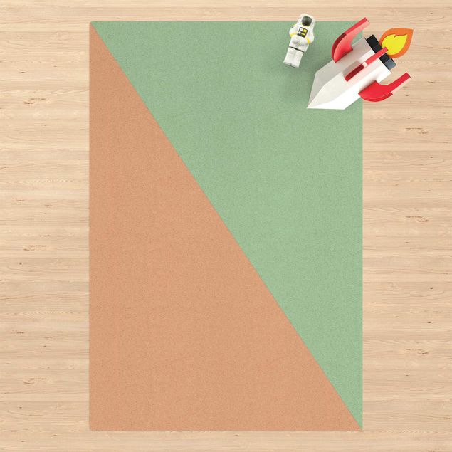 tappeto verde Triangolo semplice in menta