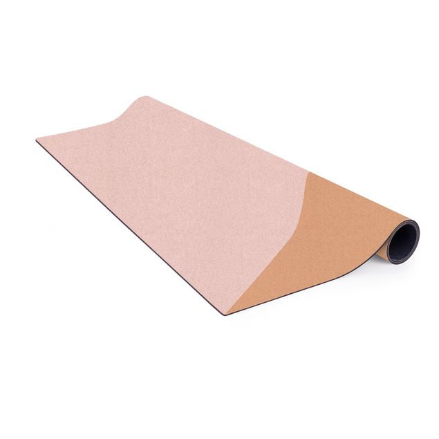 Tappetino di sughero - Semplice triangolo rosato - Formato verticale 2:3