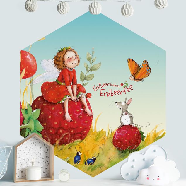 Carte da parati adesive The Strawberry Fairy - Incantevole