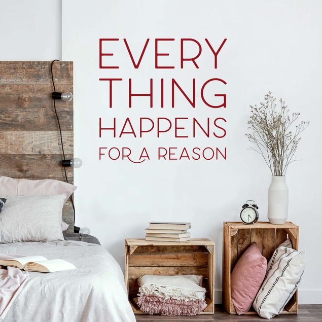 Adesivi murali Everything Happens For A Reason