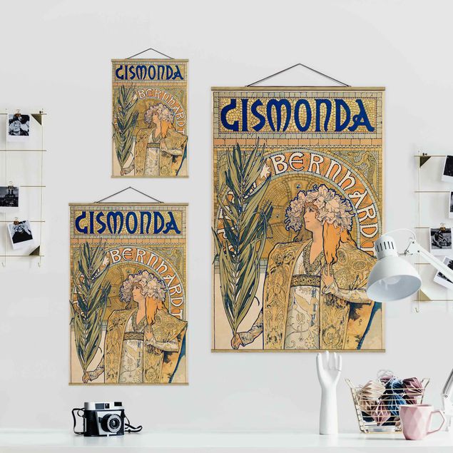 Riproduzione quadri famosi Alfons Mucha - Manifesto per l'opera teatrale Gismonda