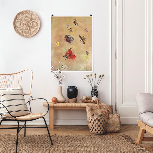 Correnti artistiche Odilon Redon - Farfalle colorate