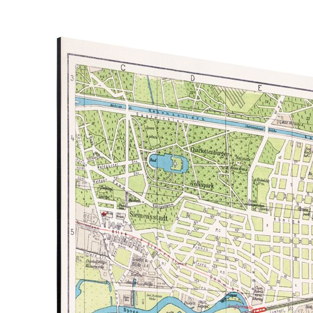 Quadri Mappa vintage Berlino