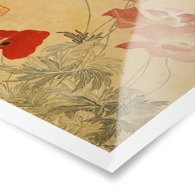 Riproduzione quadri famosi Yun Shouping - Fiore di papavero