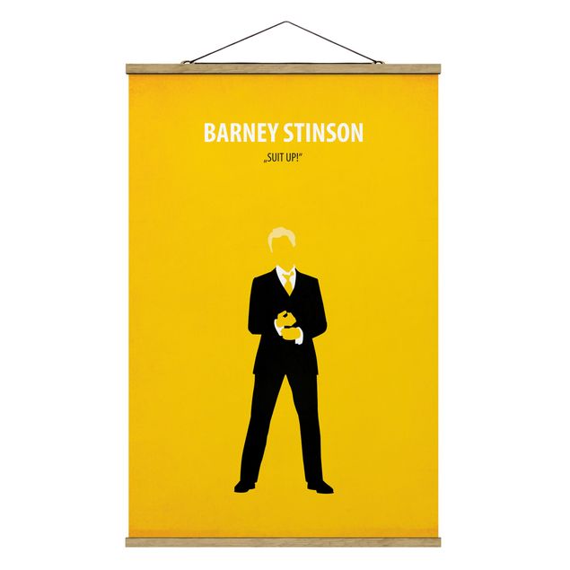 Quadro giallo Locandina film Barney Stinson