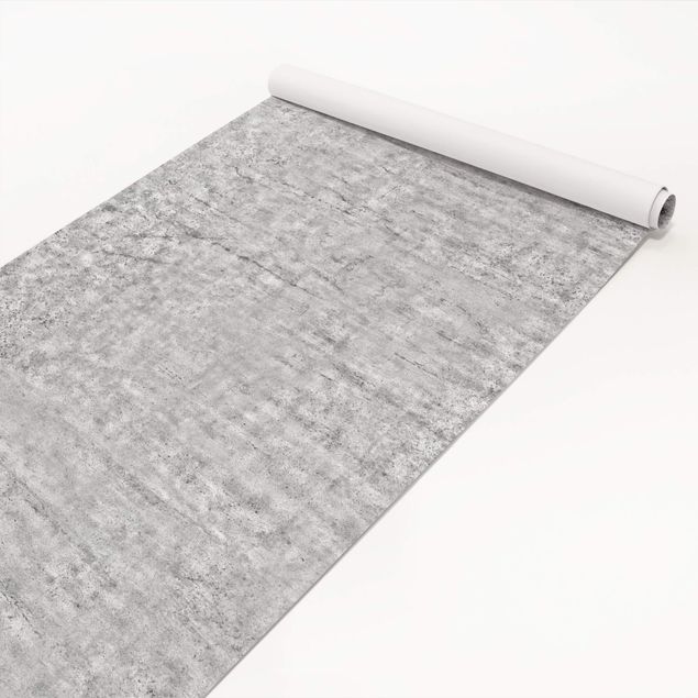 Pellicole adesive per mobili grigie Carta da parati effetto cemento cerato chiaro