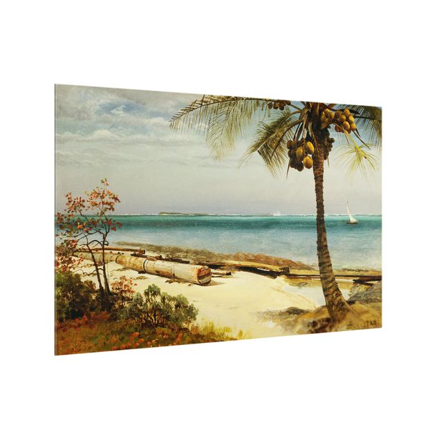 Riproduzioni quadri famosi Albert Bierstadt - Costa tropicale