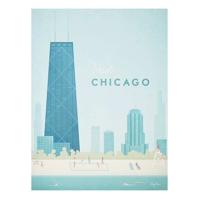 Riproduzioni quadri famosi Poster di viaggio - Chicago