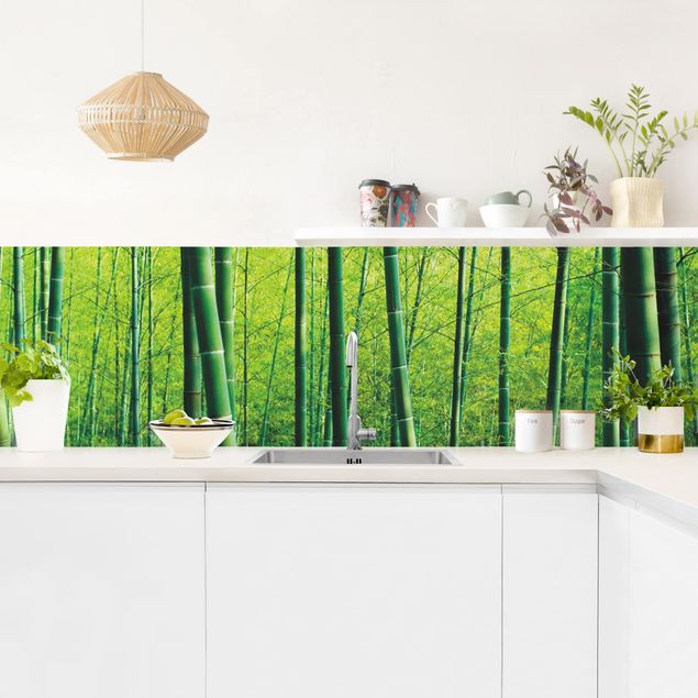 pannelli cucina Foresta di bambù