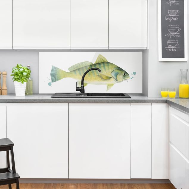 Decorazione cucina Colore Cattura - Pesce persico
