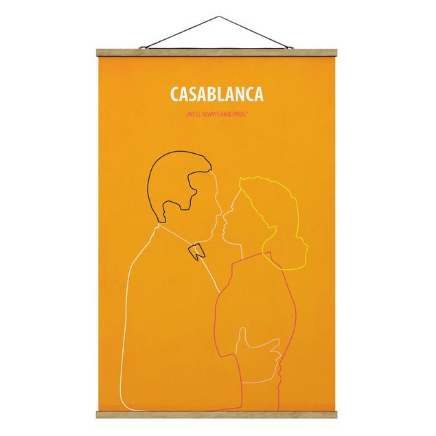 Ritratto quadro Locandina film Casablanca