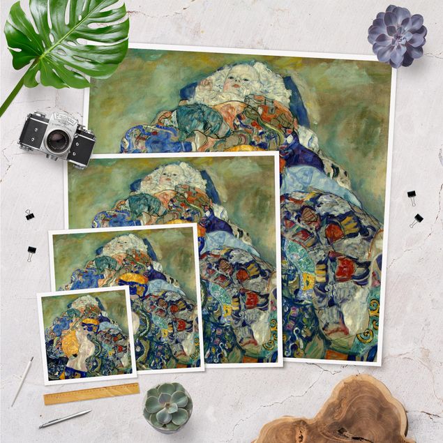 Quadri blu Gustav Klimt - Bambino (culla)