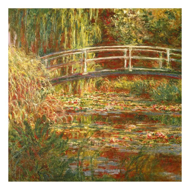 Paraschizzi con riproduzioni Claude Monet - Stagno di ninfee e ponte giapponese (Armonia in rosa)