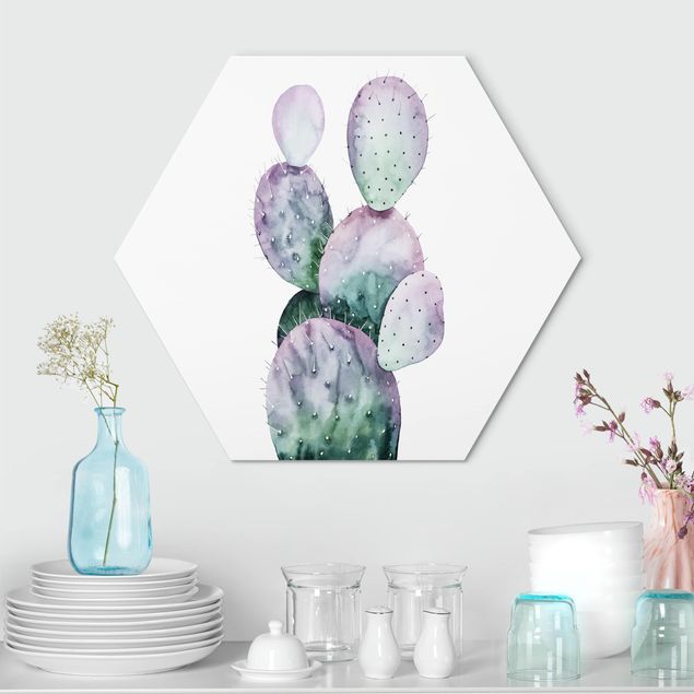 Quadri di fiori Cactus in viola II