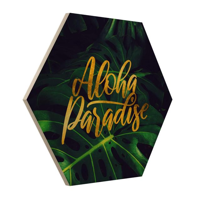 Stampe su legno Giungla - Paradiso Aloha