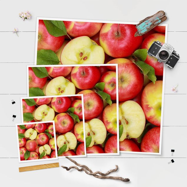 Poster - succosa mela - Quadrato 1:1