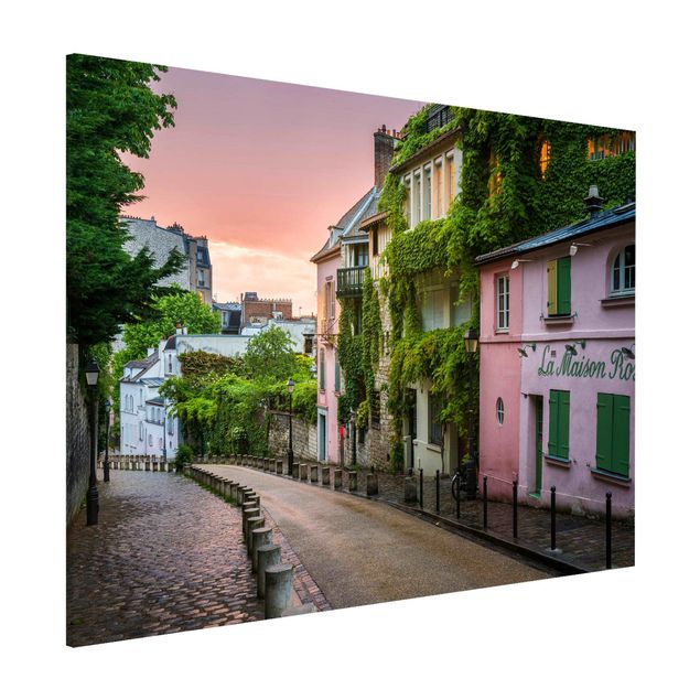 Quadri paesaggistici Crepuscolo rosa a Parigi