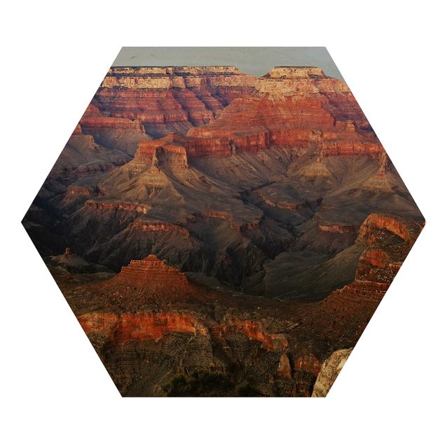 Esagono in legno - Grand Canyon dopo il tramonto