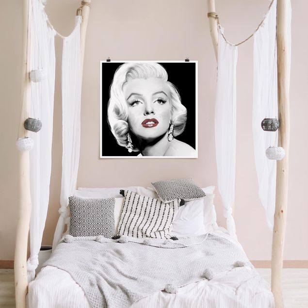 Quadro moderno Marilyn con gli orecchini