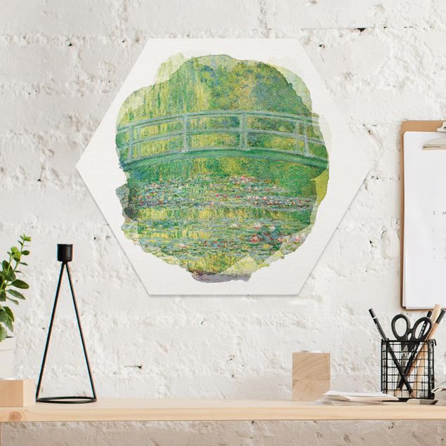 Quadri con paesaggio Acquerelli - Claude Monet - Ponte giapponese