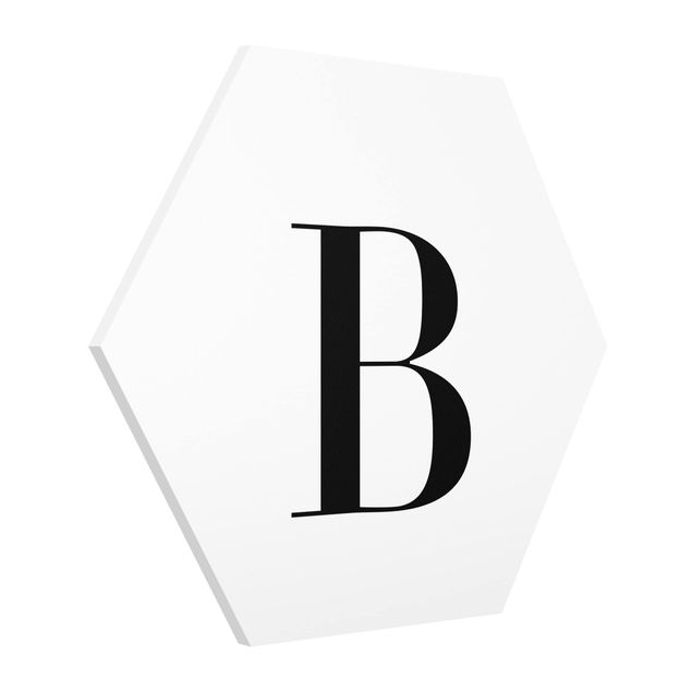 Quadri Lettera Serif Bianca B