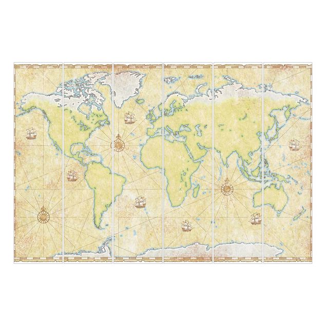 Tende scorrevoli set - World Map
