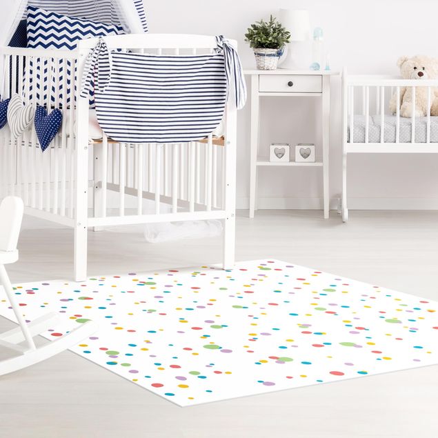 tappeto design moderno Disegno di piccoli punti colorati