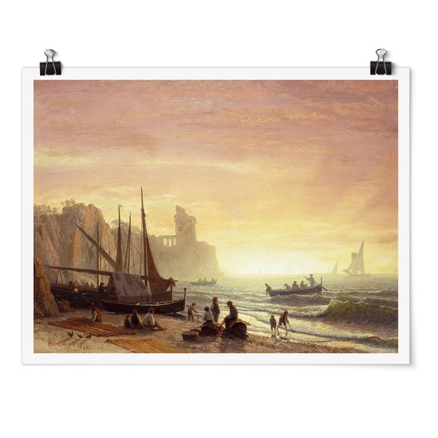 Stile artistico Albert Bierstadt - La flotta da pesca