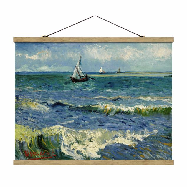 Riproduzioni Vincent Van Gogh - Paesaggio marino vicino a Les Saintes-Maries-De-La-Mer