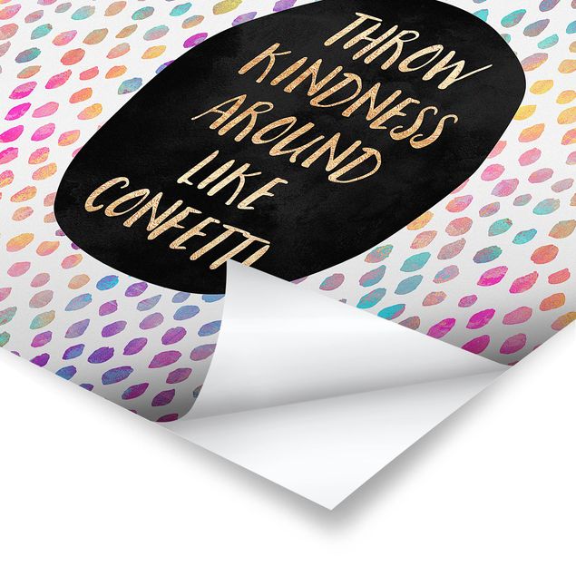Stampe poster Throw Kindness Around Like Confetti