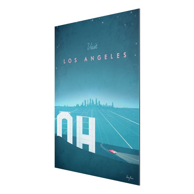 Quadri skyline  Poster di viaggio - Los Angeles