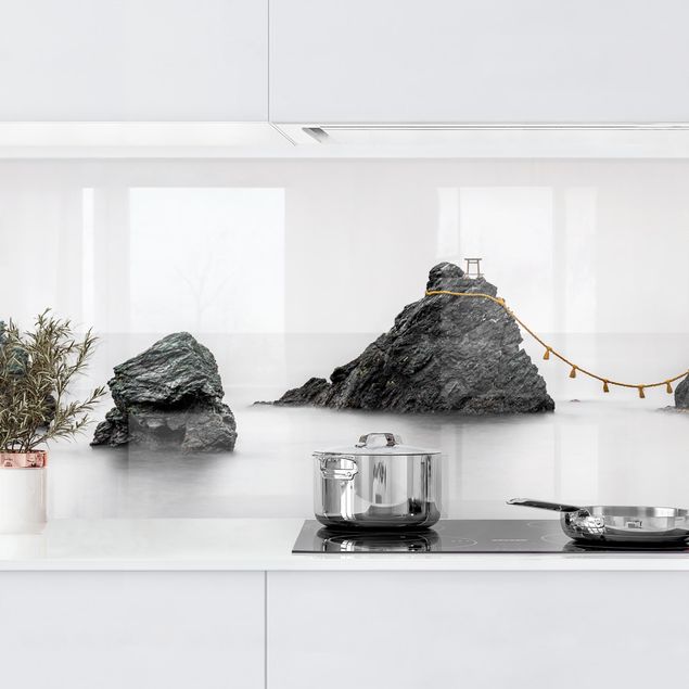 Rivestimenti per cucina con architettura e skylines Meoto Iwa - Le rocce della coppia sposata