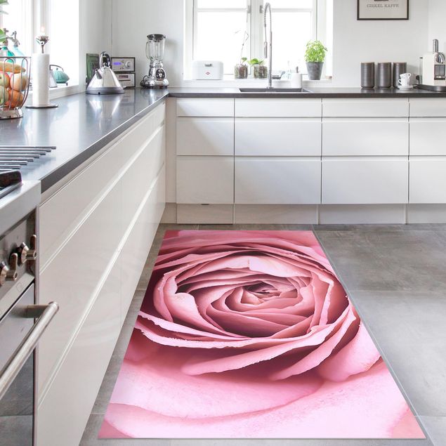 tappeto ingresso esterno Fiore di rosa rosa